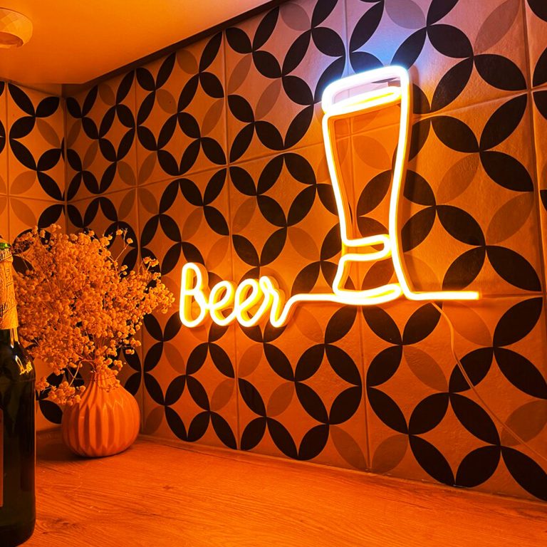 Beer Glass Neon Sign Liuyang Lamps