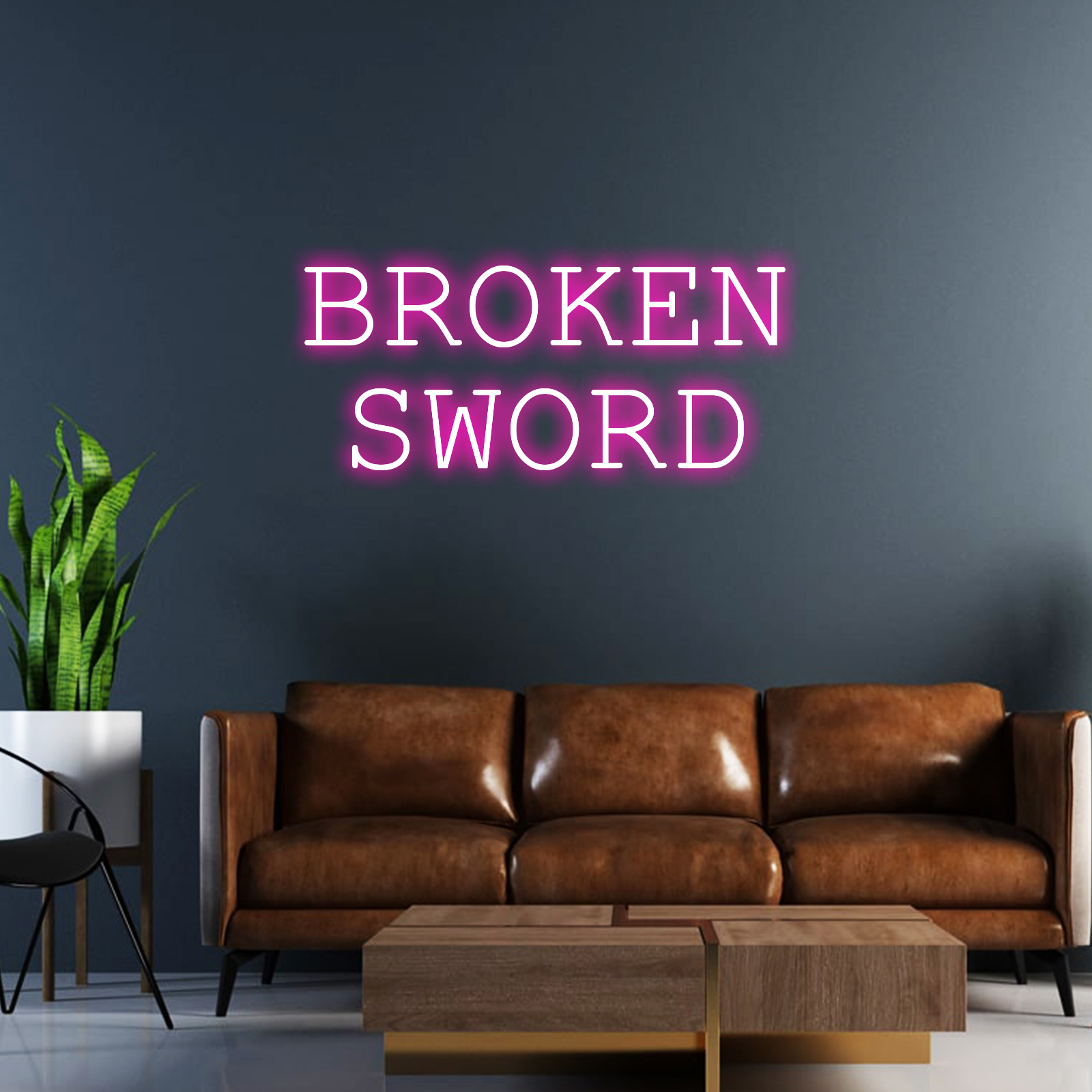 broken sword 5 neon sign