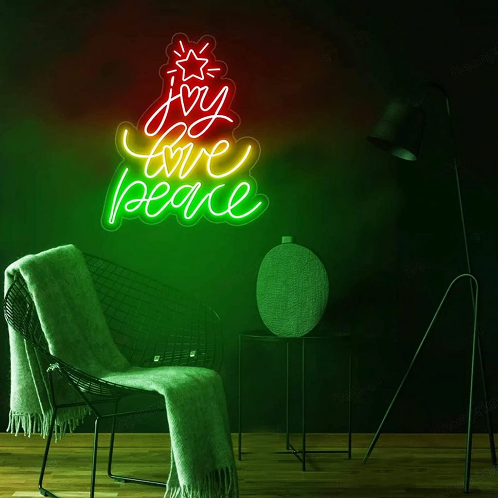 Joy Love Peace Neon Sign Liuyang Lamps