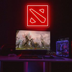 DOTA 2 Moba Game Neon Light
