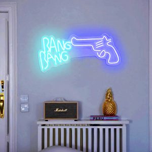 Gun Bang Bang Neon Sign